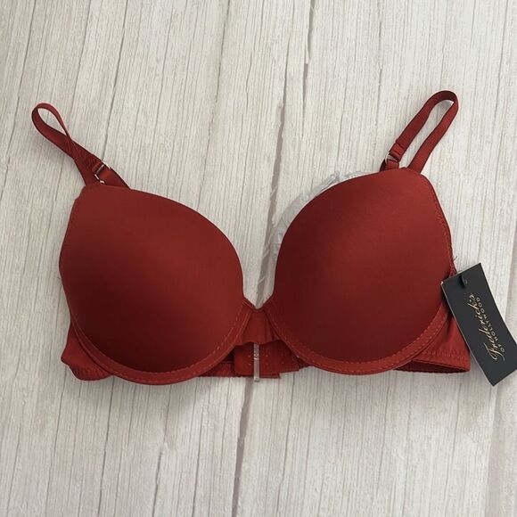 NWT Fredericks of Hollywood Push-Up Rust Underwire Bra Size 34B - Picture 4 of 8